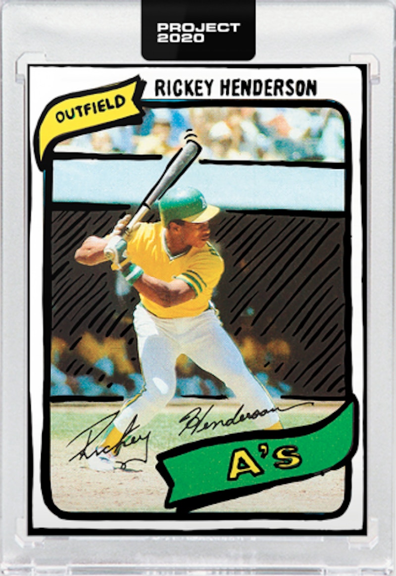 Rickey Henderson 1980 Topps Project 2020 Joshua Vides  /1221 #14