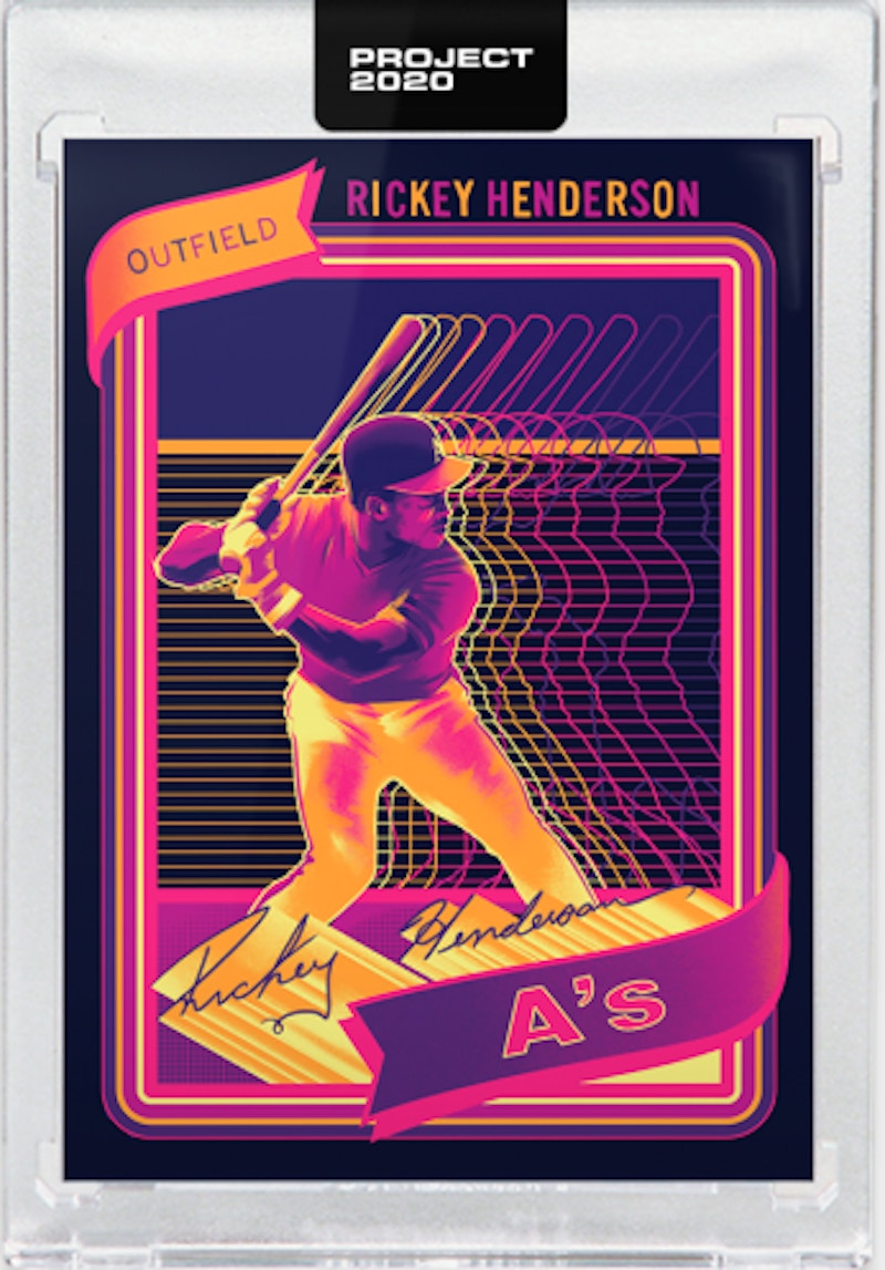 Rickey Henderson 1980 Topps Project 2020 Matt Taylor  /2104 #21