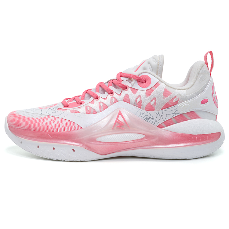 RIGORER AR2 Valentine's Edition Low-Top Basketball Shoes White/Pink Z324460101-4