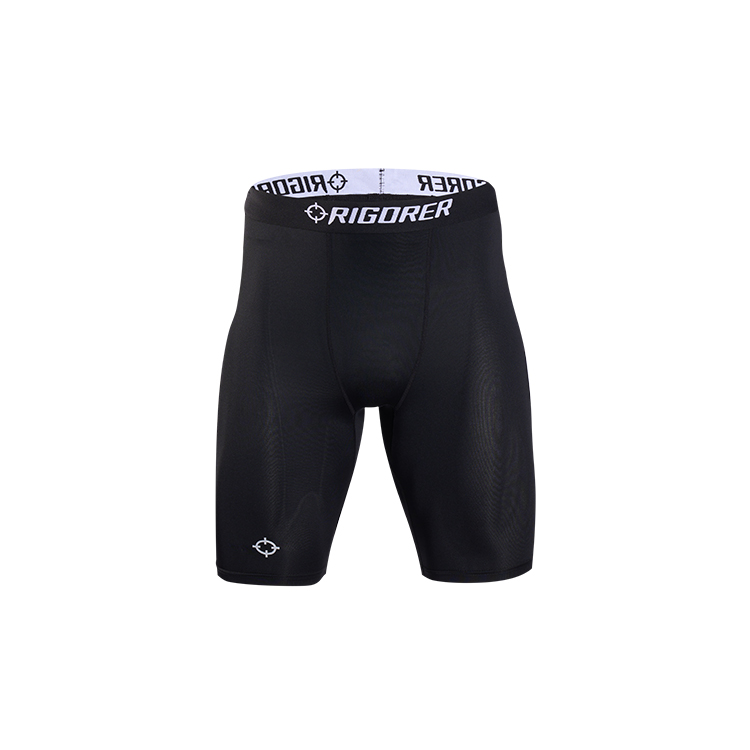 RIGORER Basketball Training Breathable Reflective Logo Compression Shorts Unisex Z122311453-1