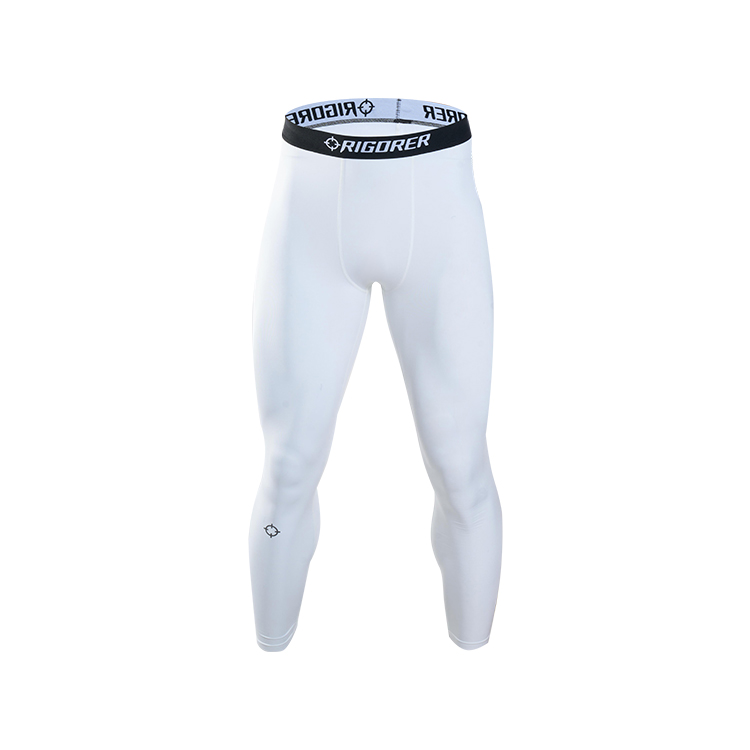 RIGORER Fleece-Lined Logo Compression Gym Tights Thermal Unisex Activewear. Z121311422