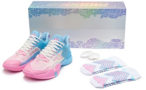 准者 RIGORER 氢2 七彩雲 減震防滑 低幫 籃球鞋 雲彩藍粉 Buy 准者 RIGORER 氢2 七彩雲 減震防滑 低幫 籃球鞋 雲彩藍粉