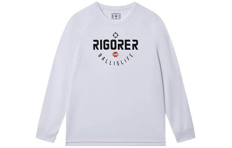 RIGORER Letter Print Breathable Long-Sleeve Sports Tee-Unisex Fitness & Cycling Z122310543