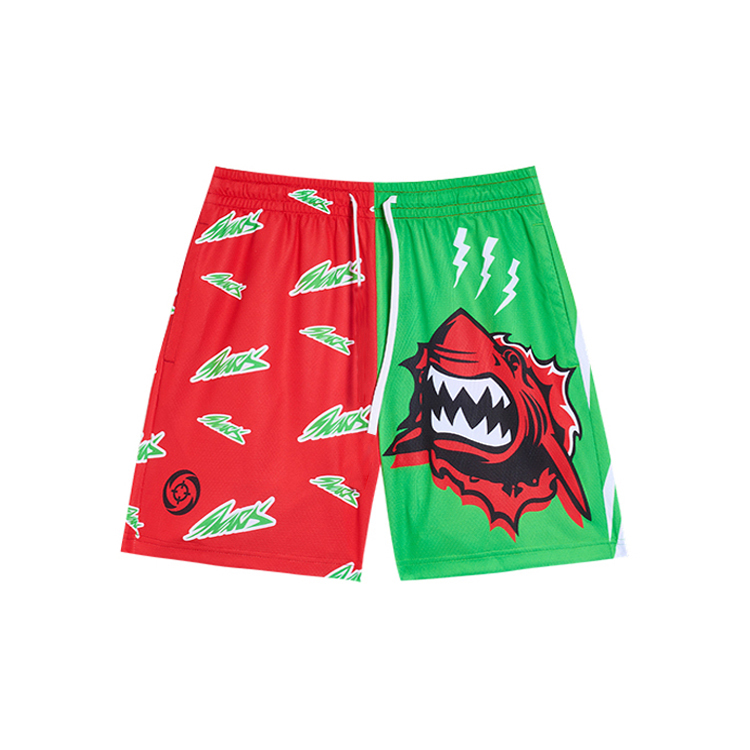 RIGORER Shark Print Dopamine Basketball Training Shorts Unisex Breathable Fitness Wear Z124213526