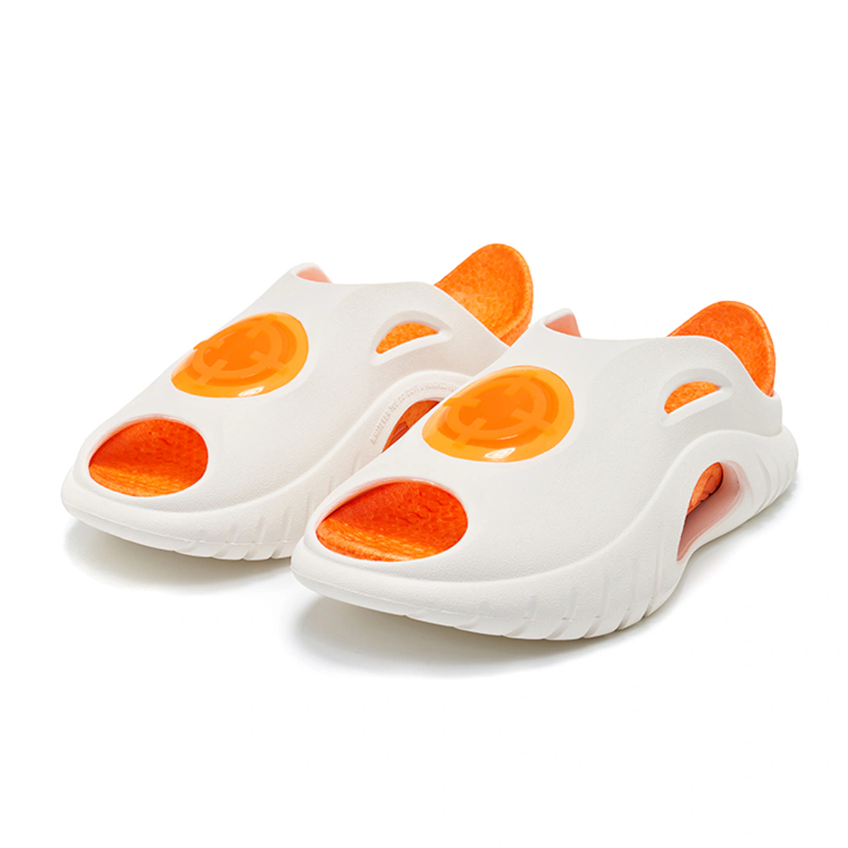 RIGORER Shark Sandals 'White Orange'