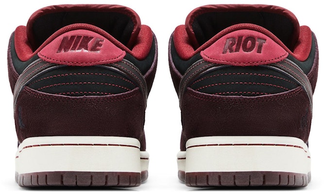 RIOT Skateshop x Nike Dunk Low SB '红木深红甜菜根' FZ1289-200 Details for RIOT Skateshop x Nike Dunk Low SB '红木深红甜菜根' FZ1289-200