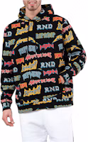 Order RIPNDIP All-Over Letter Print Pullover Hoodie Black - Long Sleeve RND3917