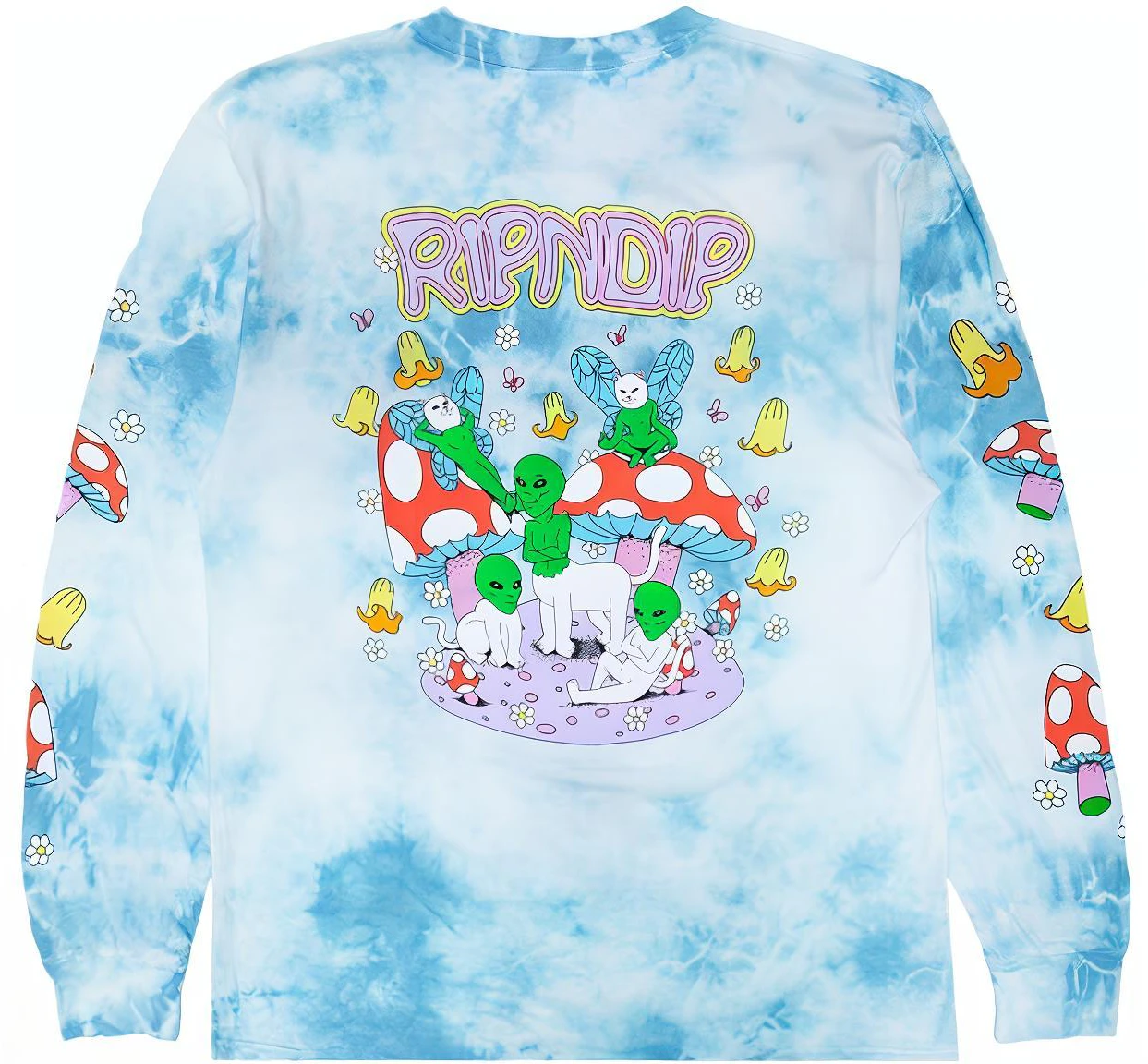 ripndip-best-wishes-light-blue-lightning-wash-tie-dye-logo-long-sleeve-unisex-rnd-8048
