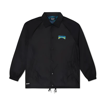 RIPNDIP Black Button-Up Jacket with Animal Print on Back RND9704
