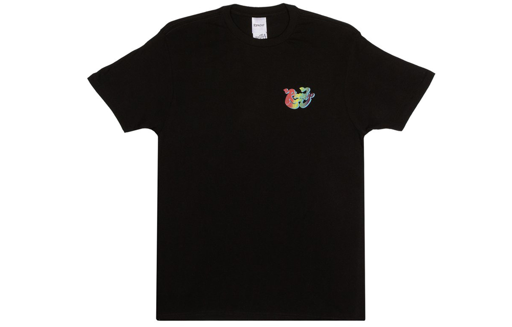 RIPNDIP Black Graphic Cat Unisex Casual T-Shirt RND021