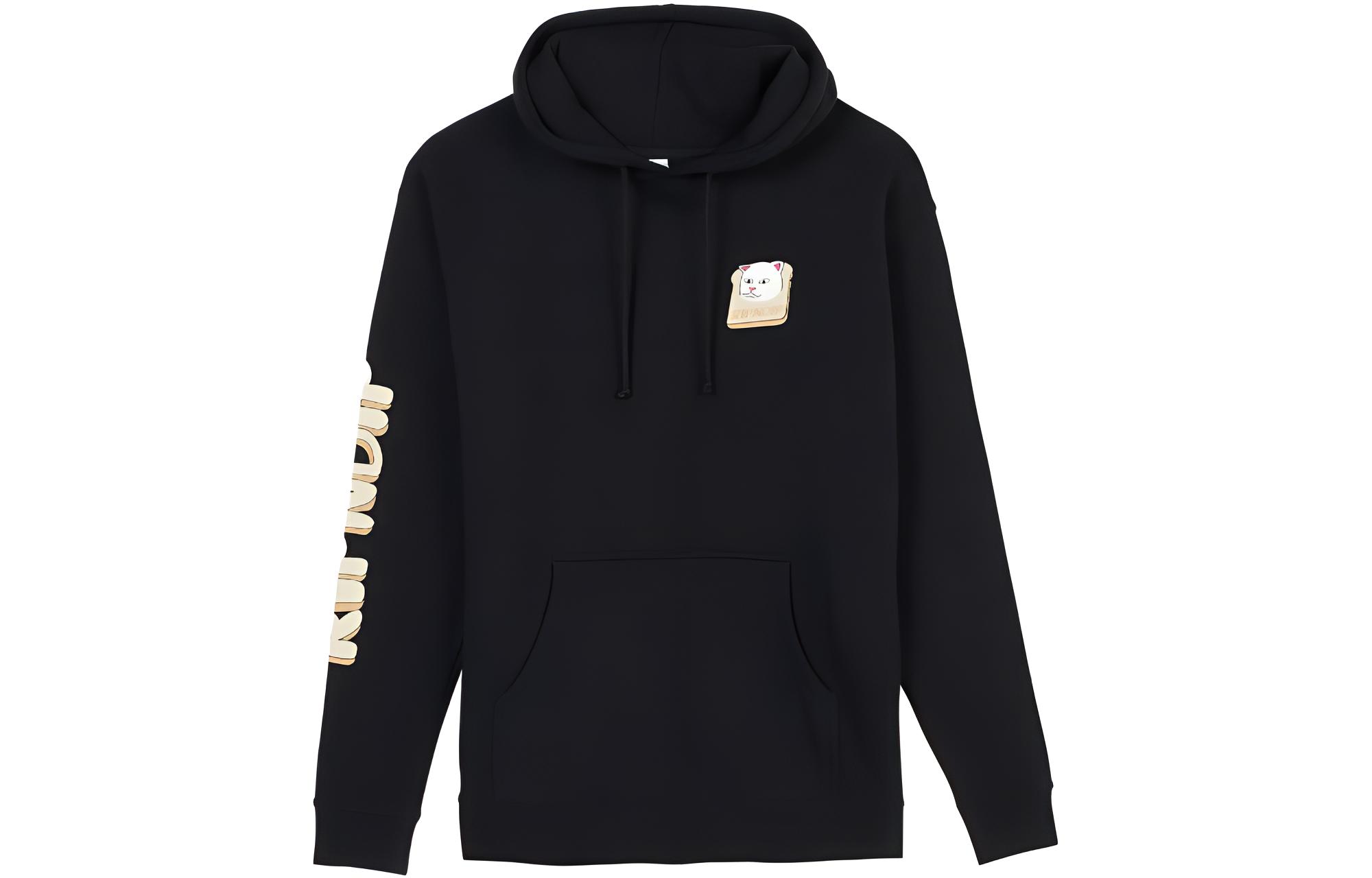 RIPNDIP Black Graphic Hoodie Long Sleeve Casual Sweatshirt RND6050