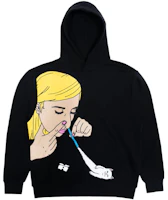 RIPNDIP Black Hoodie with Solid Color Graphic and Letter Print for Men RNDSUM223 RIPNDIP Black Hoodie with Solid Color Graphic and Letter Print for Men RNDSUM223