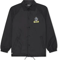 RIPNDIP Black Oversized Long-Sleeve Jacket with Button Closure RNDSPR24101 RIPNDIP Black Oversized Long-Sleeve Jacket with Button Closure RNDSPR24101