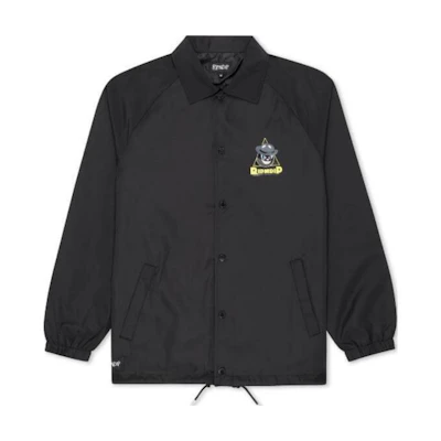 RIPNDIP Black Oversized Long-Sleeve Jacket with Button Closure RNDSPR24101