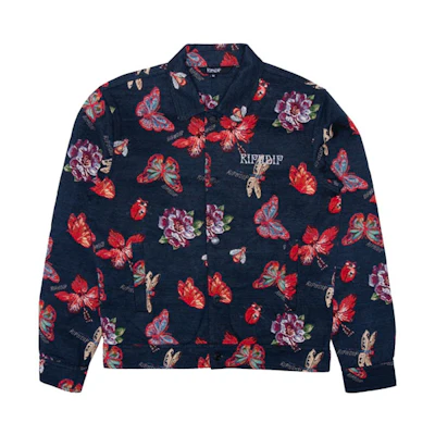 RIPNDIP Butterfly All-Over Print Long Sleeve Jacket Unisex Black RND-SS21-094
