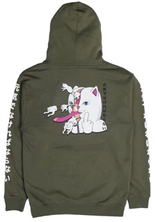 ripndip-cartoon-cat-print-zip-hoodie-unisex-green-stylish-and-comfortable-rip-fw-18-041