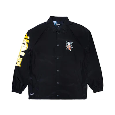 RIPNDIP Cartoon Logo Long-Sleeve Polo Jacket Unisex Black RND-SS21-265