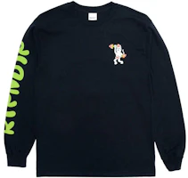 RIPNDIP Cat Graphic Crewneck Black Long Sleeve Sweatshirt RND9054 RIPNDIP Cat Graphic Crewneck Black Long Sleeve Sweatshirt RND9054