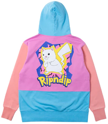Sudadera RIPNDIP Catch Em All Pikachu Colorblock Unisex con Gráficos de Dibujos. RNDLMS2019122511 Lookbook Sudadera RIPNDIP Catch Em All Pikachu Colorblock Unisex con Gráficos de Dibujos. RNDLMS2019122511