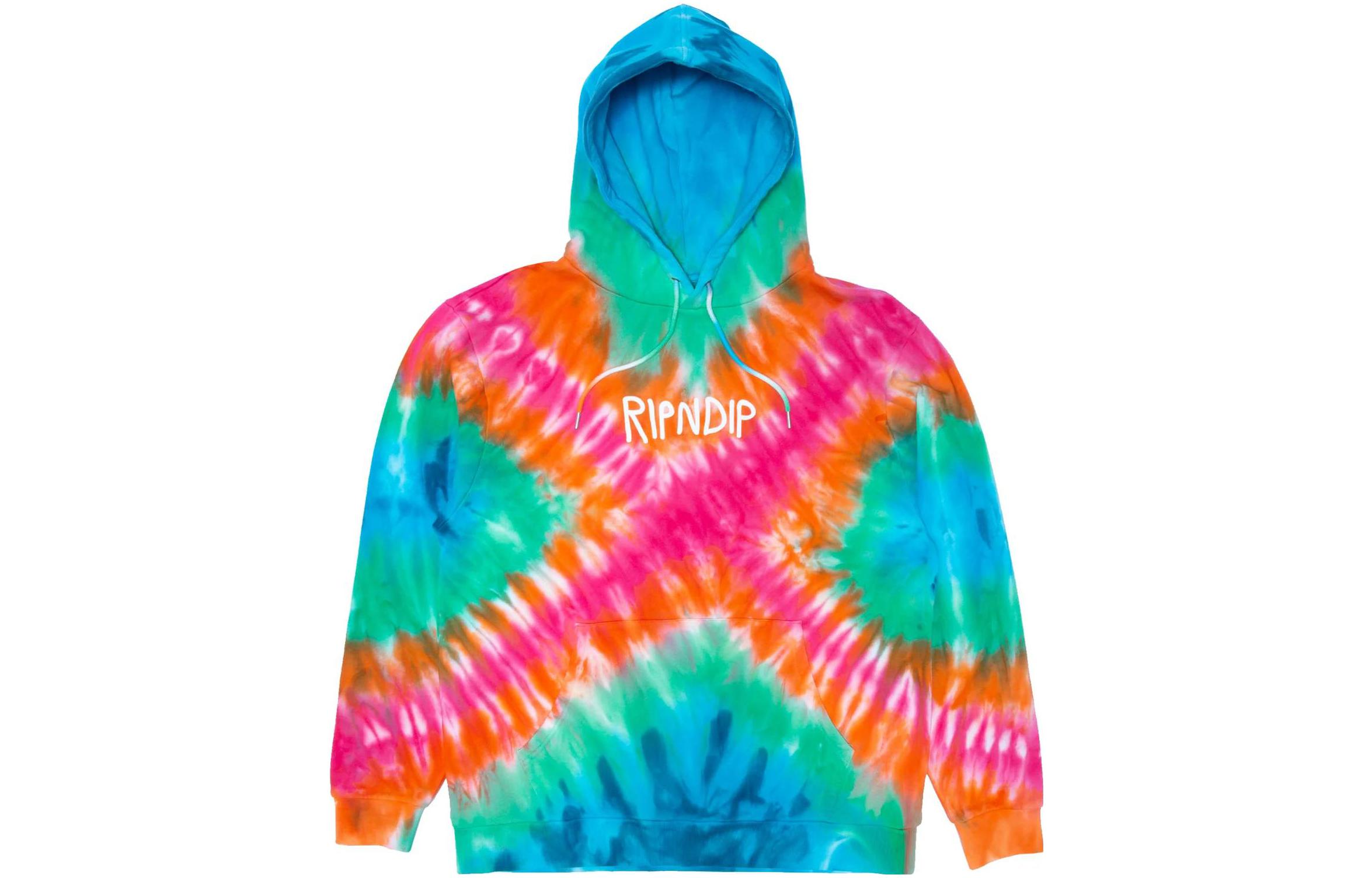 RIPNDIP Colorful All-Over Logo Print Unisex Hoodie RND8034