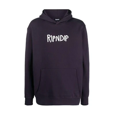 RIPNDIP Deep Purple Letter Pullover Hoodie RND10206