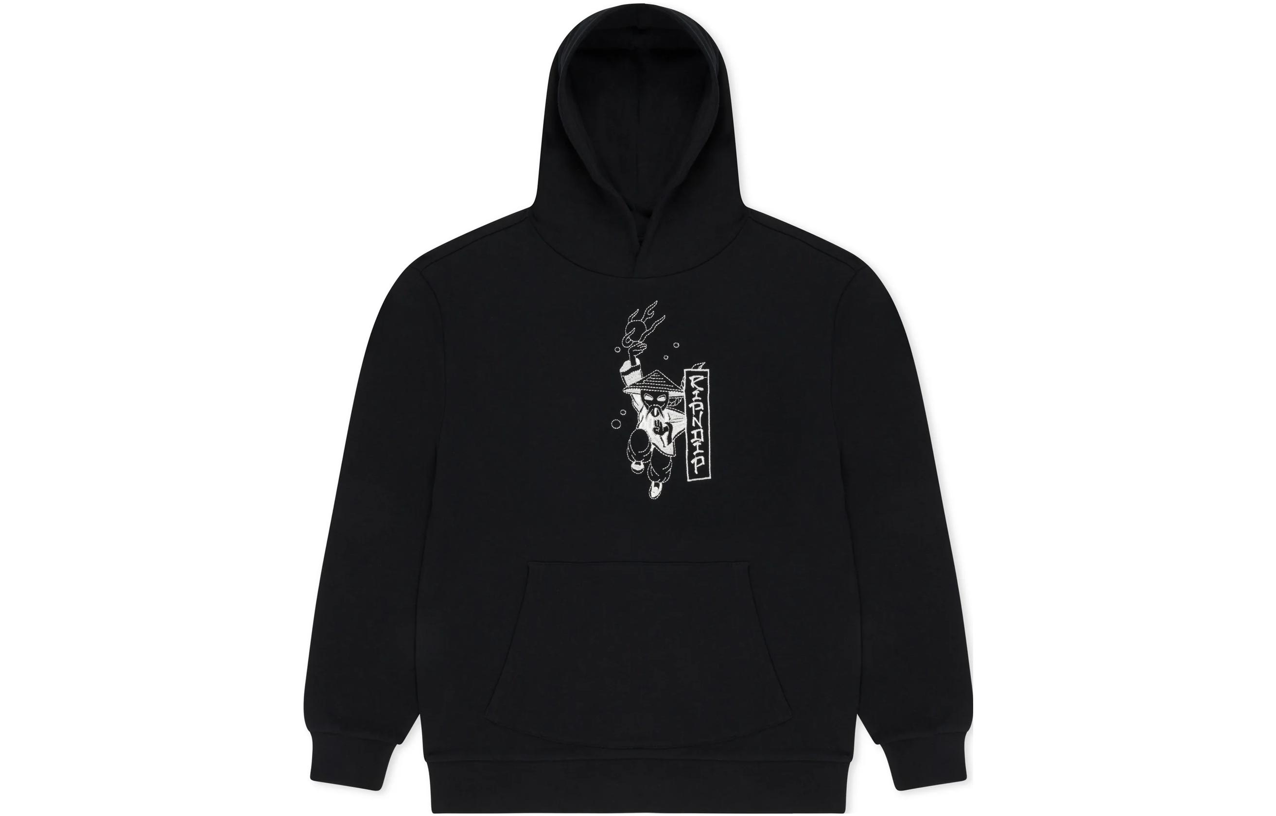 RIPNDIP Dragon Embroidered Hoodie Black RND10204
