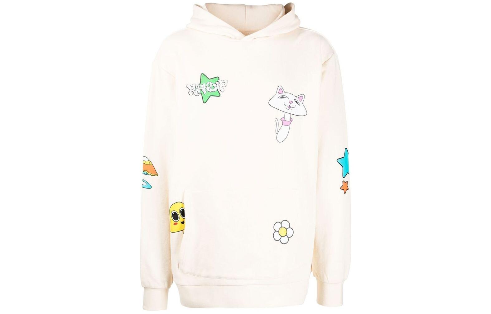 RIPNDIP FW22 Cartoon Graphic Hoodie Unisex White RND9331