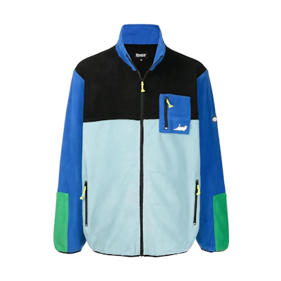 RIPNDIP FW22 Colorblock Zip-Up Jacket Blue RND7001