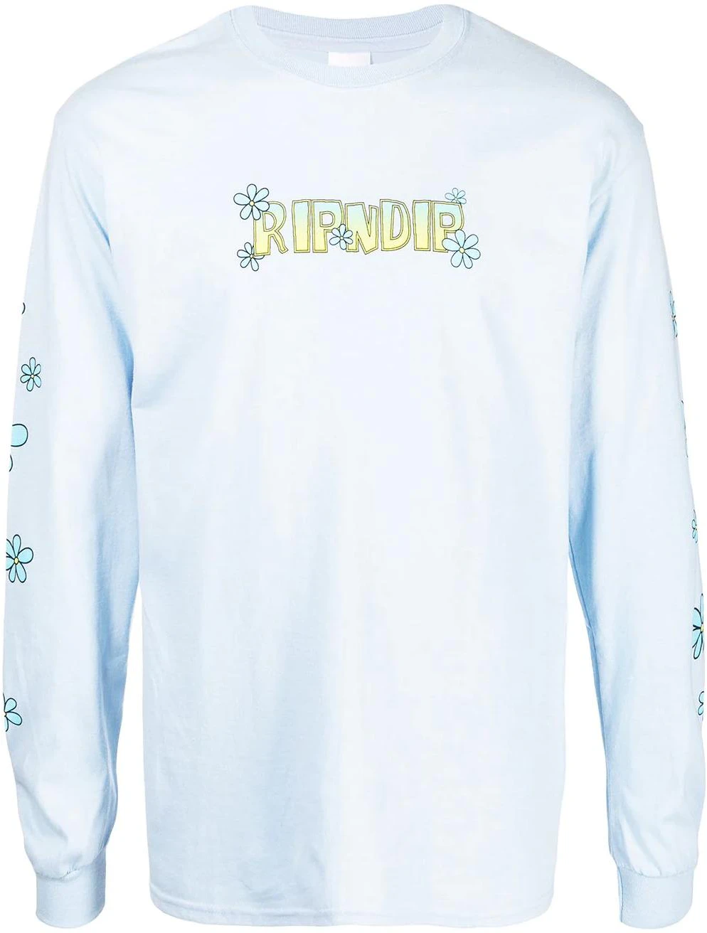 ripndip-fw-22-floral-letter-print-crewneck-sweatshirt-blue-rnd-7053