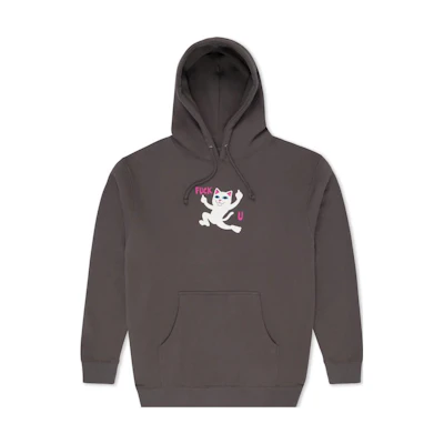 RIPNDIP FW22 Graphic Print Pullover Hoodie Brown RND9743