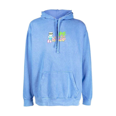 RIPNDIP FW22 Logo Print Pullover Hoodie Blue RND9335