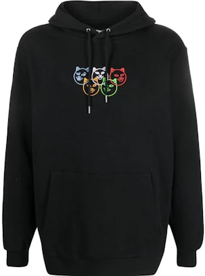 RIPNDIP FW22 Hoodie Hitam Kucing Bersulam Warna Solid RND8036 Buy RIPNDIP FW22 Hoodie Hitam Kucing Bersulam Warna Solid RND8036