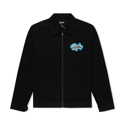 RIPNDIP FW23 In Loving Memory Animal Print Zip-Up Jacket Black Mens RNDHOL23100