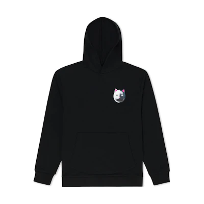 RIPNDIP Graphic Print Black Hoodie Unisex RNDSPR24135