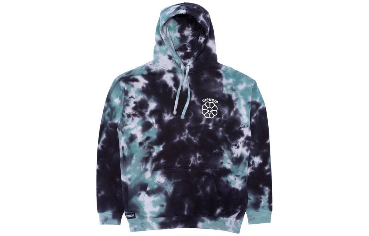 RIPNDIP Graphic Print Blue Pullover Hoodie Men’s Long Sleeve RND8040