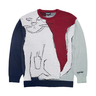 RIPNDIP Graphic Print Crewneck Long Sleeve Sweatshirt Multi-color RND9513