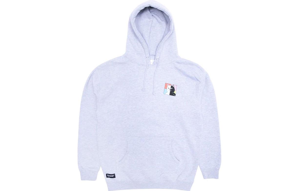RIPNDIP Graphic Print Hoodie Grey White RND9043