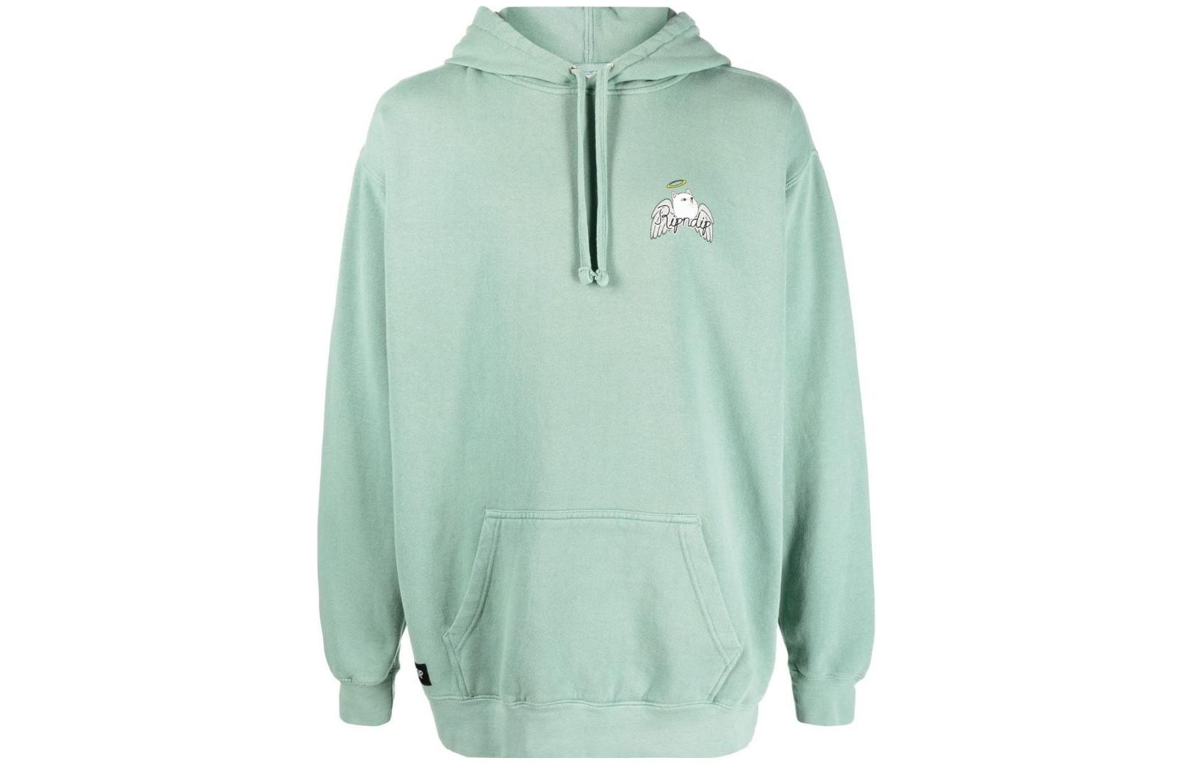 RIPNDIP Graphic Print Pullover Hoodie Men’s Light Green RND9042LIGHT