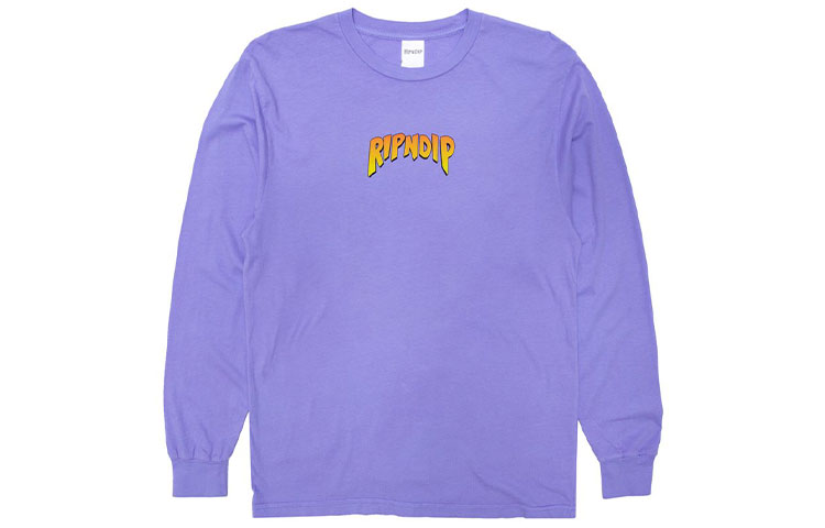 RIPNDIP Hellavanight Purple Unisex Loose Fit Long Sleeve Sweatshirt RND-SS21-043