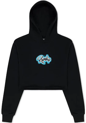 RIPNDIP In Loving Memory 黑色短版連帽上衣 - 標誌與動物印花設計 RNDWOM30 Buy RIPNDIP In Loving Memory 黑色短版連帽上衣 - 標誌與動物印花設計 RNDWOM30