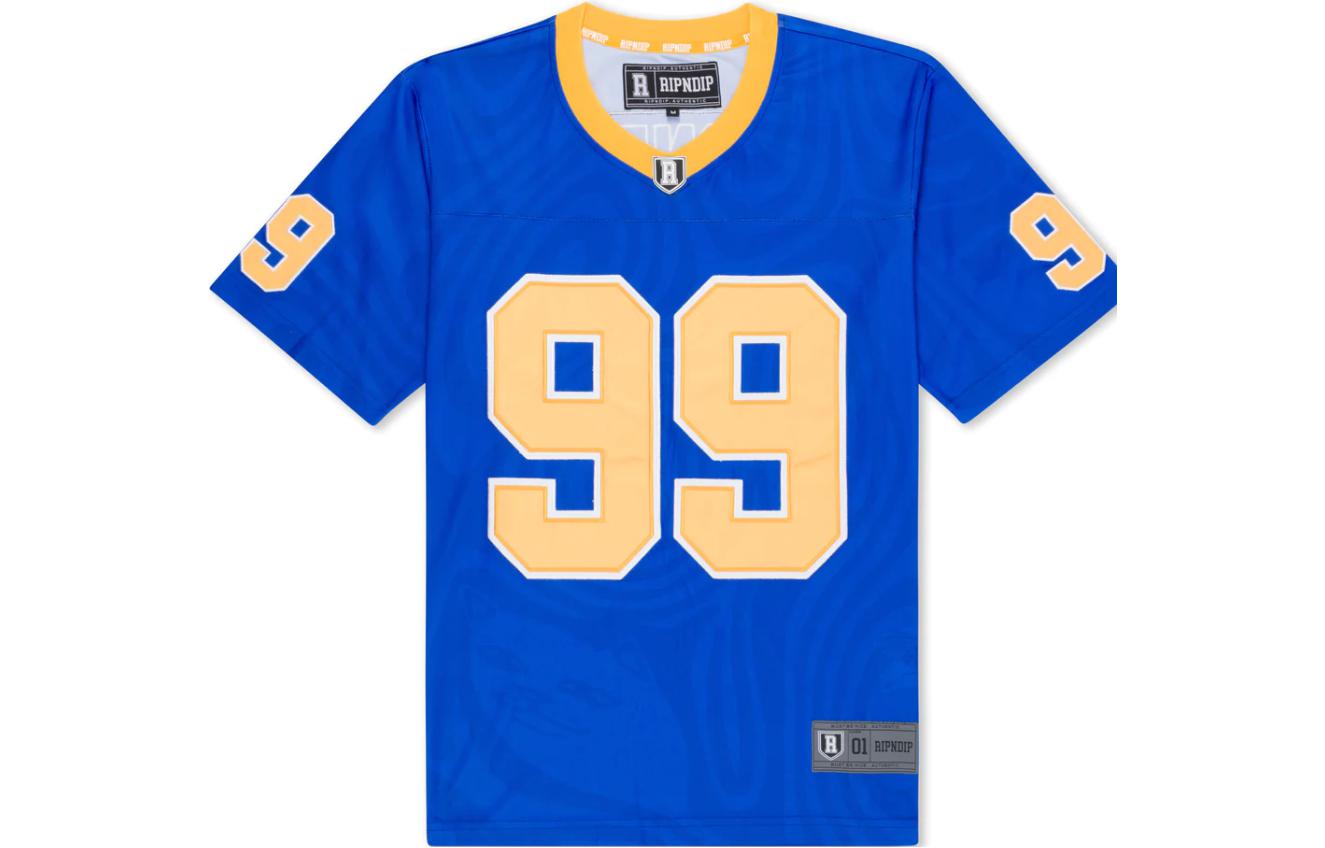 RIPNDIP La Football Jersey Blue Short-Sleeve Pullover for Men. RND-JERS-EY1