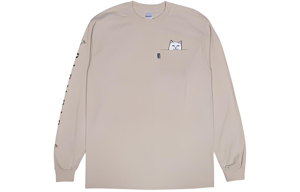 RIPNDIP Lord Nerm Classic Pocket Crewneck Sweatshirt Pink Unisex RND184RND2962-TAN