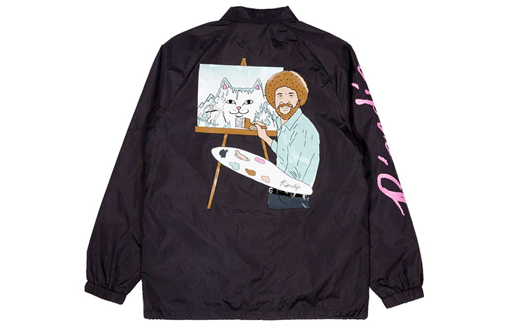 RIPNDIP Lord Nermal Graphic Long Sleeve Jacket Unisex Black RNDLJK2020022671