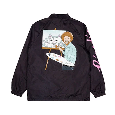 RIPNDIP Lord Nermal Graphic Long Sleeve Jacket Unisex Black RNDLJK2020022671
