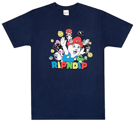 RIPNDIP Lord Nermal Graphic Tee Navy Blue Casual Loose Fit T-Shirt. RND4190 Buy RIPNDIP Lord Nermal Graphic Tee Navy Blue Casual Loose Fit T-Shirt. RND4190