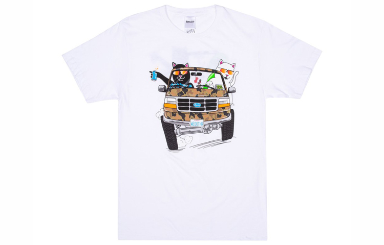 RIPNDIP Lord Nermal Graphic Tee Unisex White RND3561
