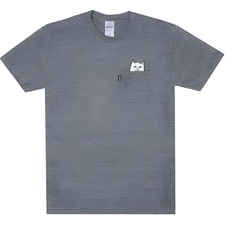 RIPNDIP Lord Nermal Pocket Relaxed Fit Short Sleeve Tee Unisex Grey RND0412W
