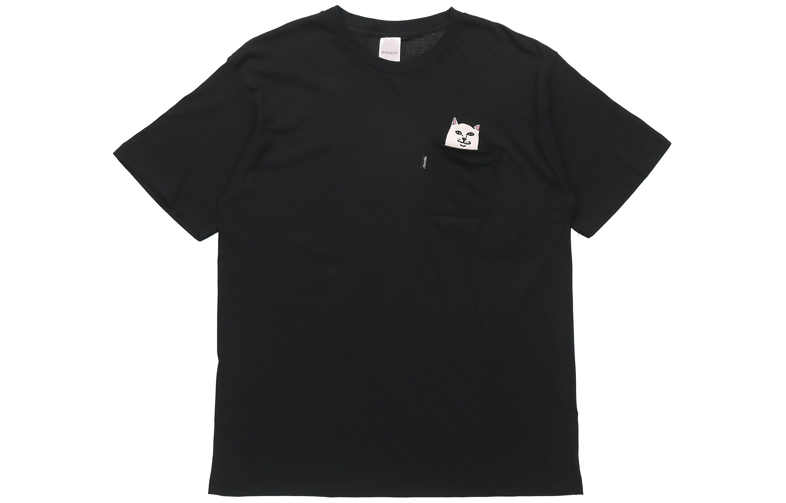 RIPNDIP Lord Nermal Pocket Tee Unisex Black RND0204