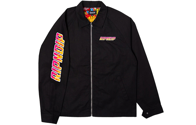 RIPNDIP Lord Nermal Racing Michelin Cat Long Sleeve Jacket Unisex Black Gift Idea rnd3703