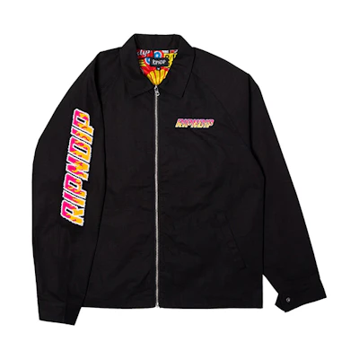 RIPNDIP Lord Nermal Racing Michelin Cat Long Sleeve Jacket Unisex Black Gift Idea rnd3703